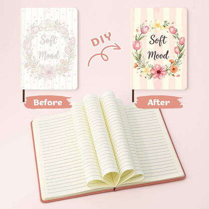 Blush Tulip Wreath paint by numbers notebook – image 23
