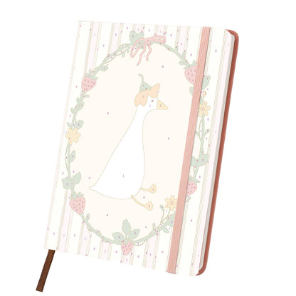 Flower-Crowned Goose in Berries paint by numbers notebook – image 9