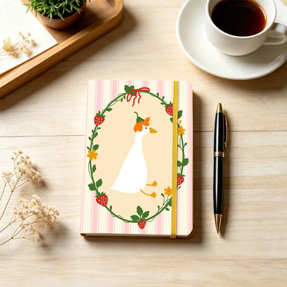 Flower-Crowned Goose in Berries paint by numbers notebook – image 26