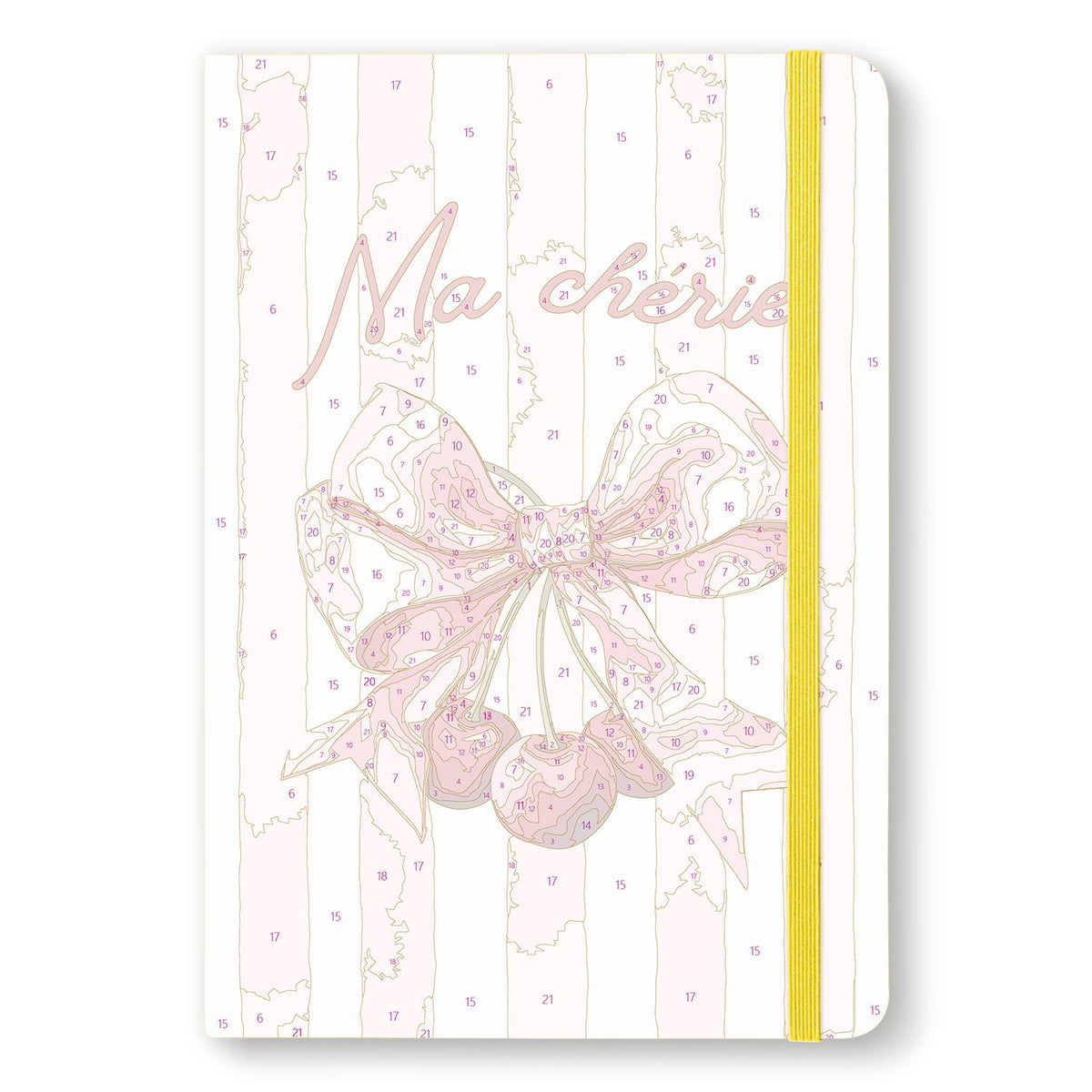 Cherries on a Pink Silk Bow paint by numbers notebook – image 13