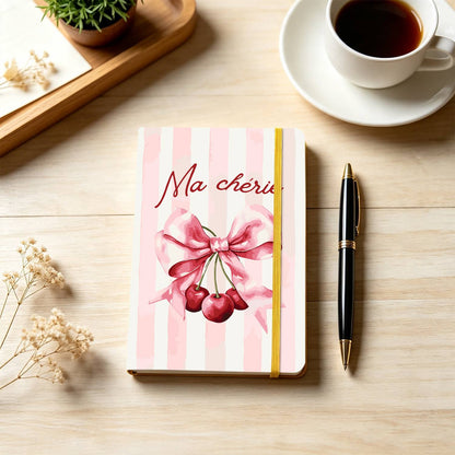 Cherries on a Pink Silk Bow paint by numbers notebook – image 26