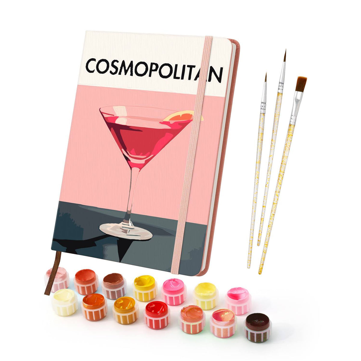 Rosy Martini with Orange Twist paint by numbers notebook – image 2