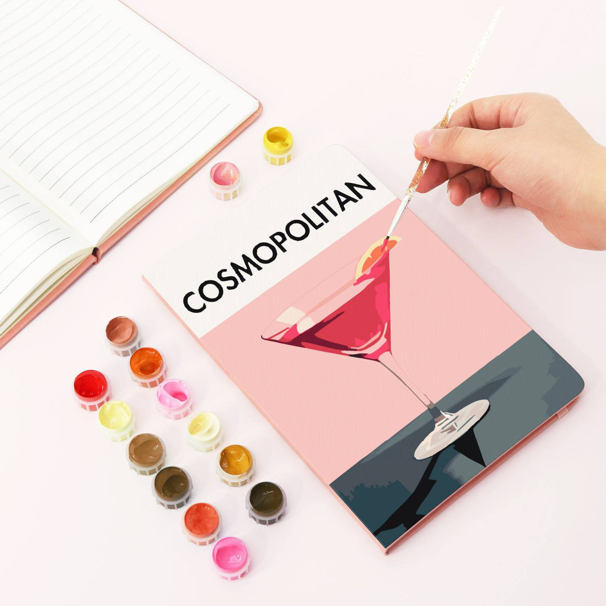 Rosy Martini with Orange Twist paint by numbers notebook – image 4