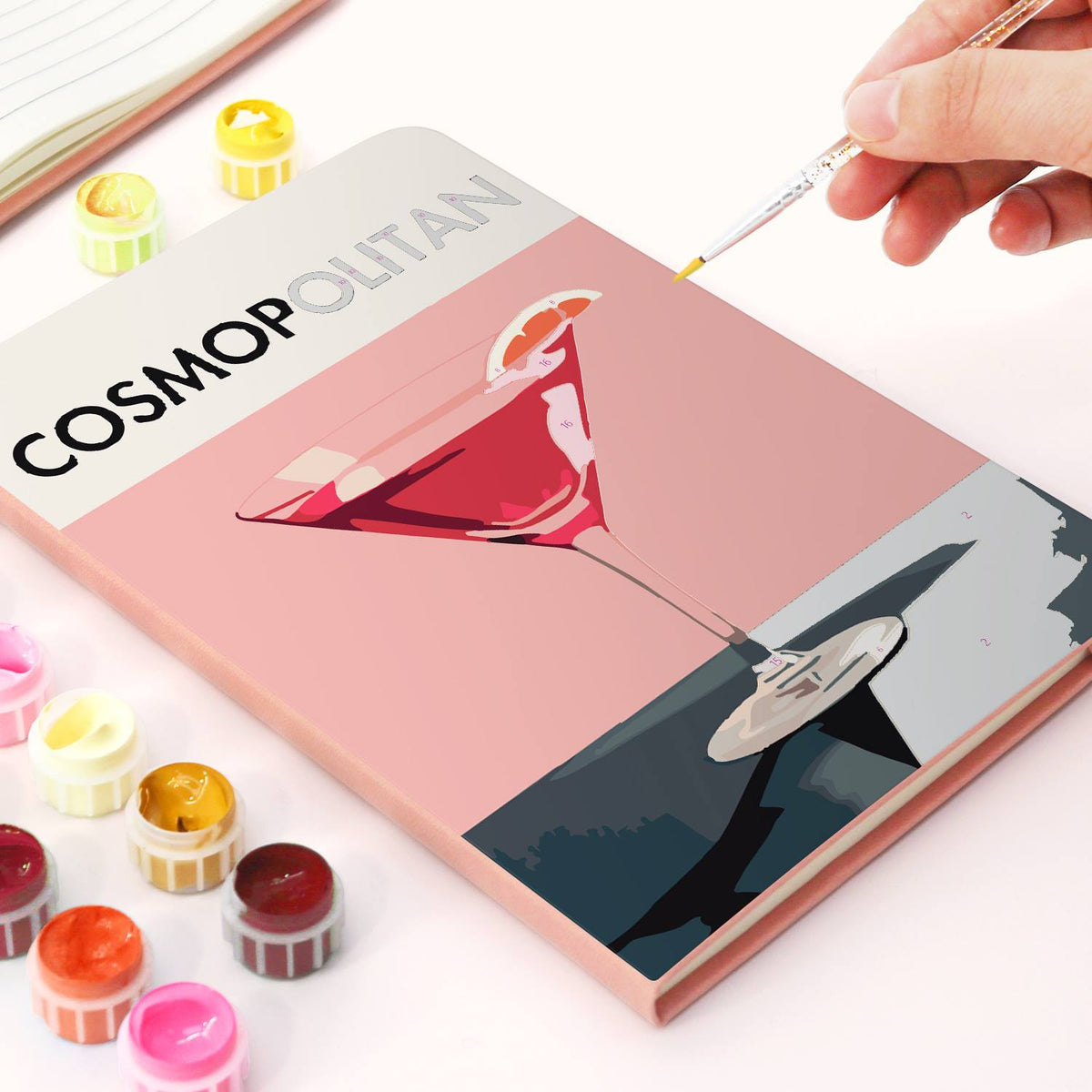 Rosy Martini with Orange Twist paint by numbers notebook – image 5