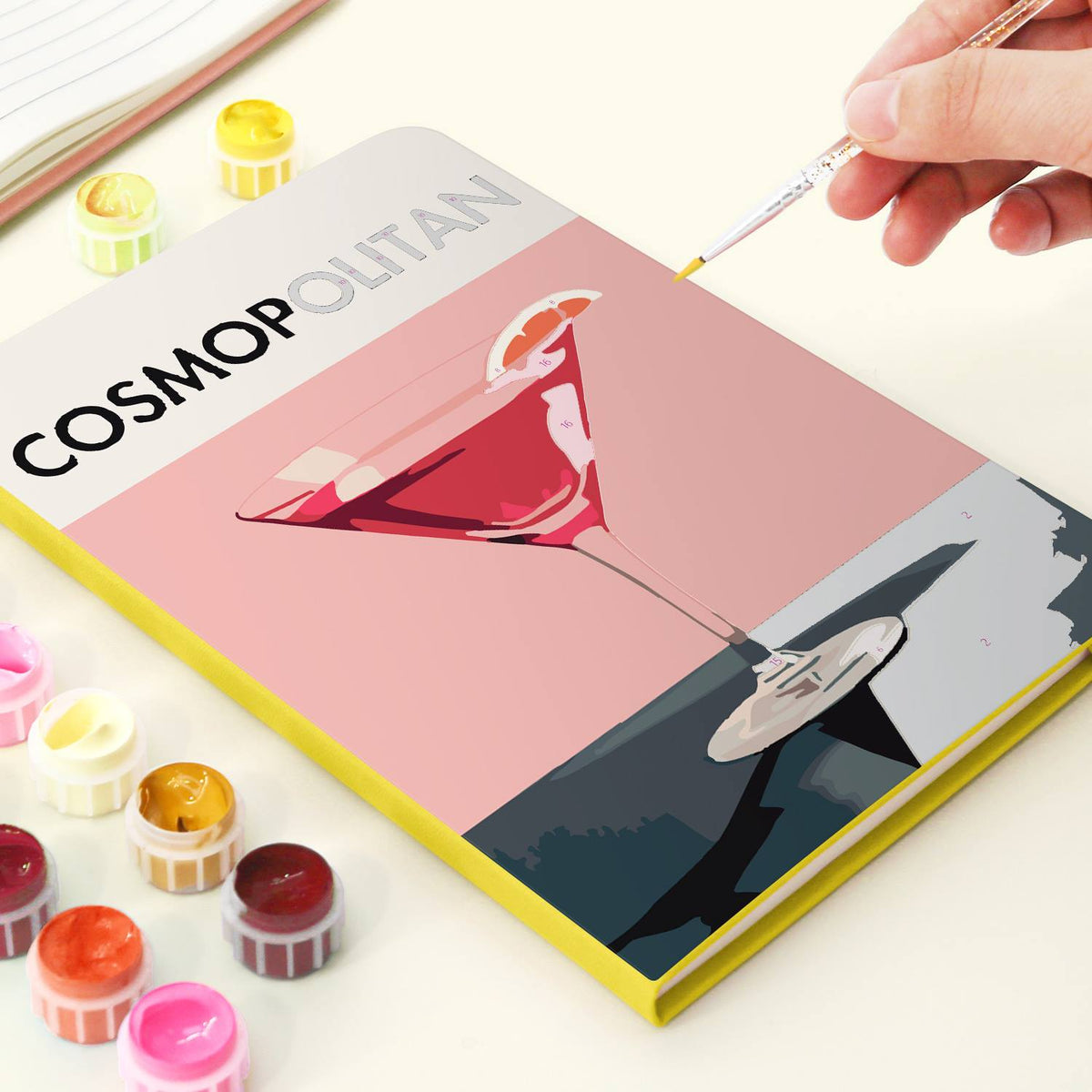 Rosy Martini with Orange Twist paint by numbers notebook – image 6
