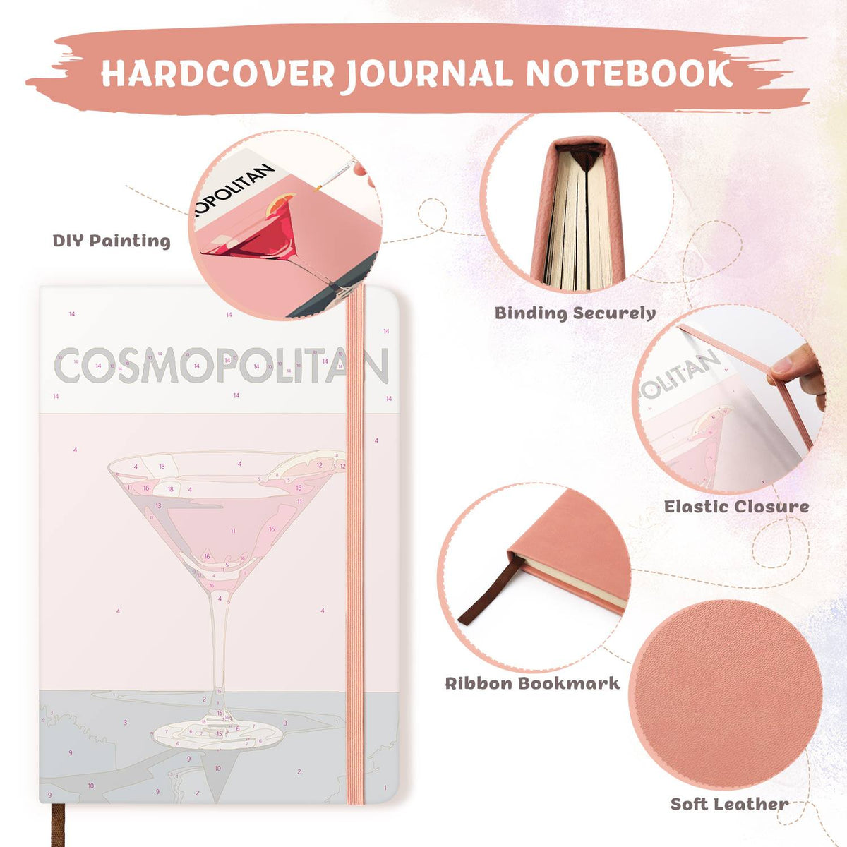 Rosy Martini with Orange Twist paint by numbers notebook – image 8