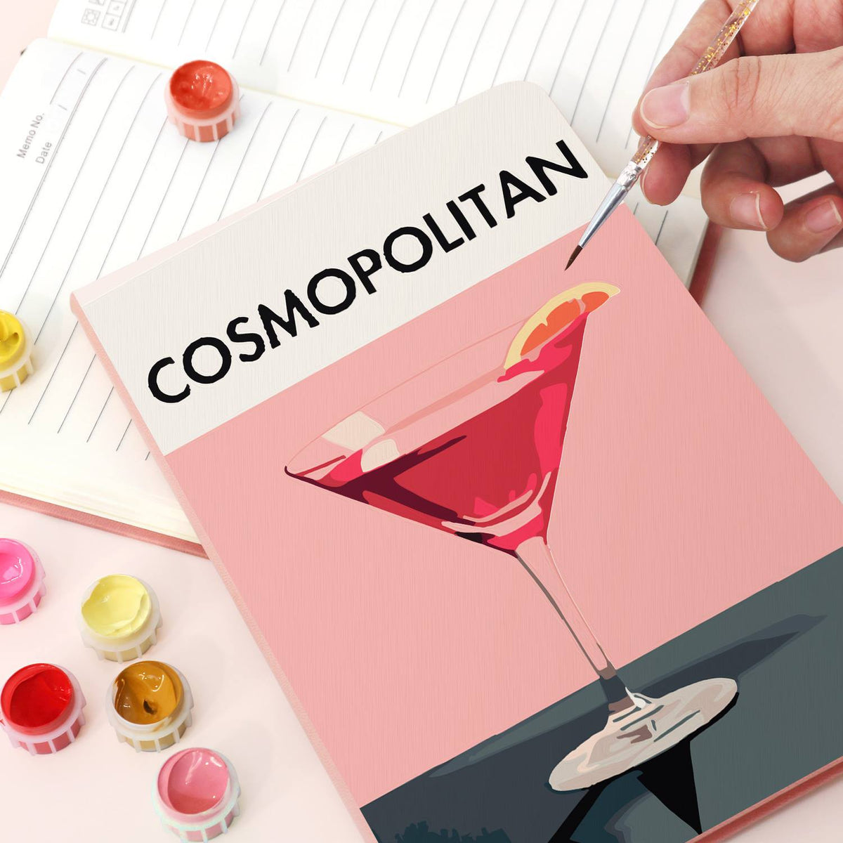 Rosy Martini with Orange Twist paint by numbers notebook – image 17