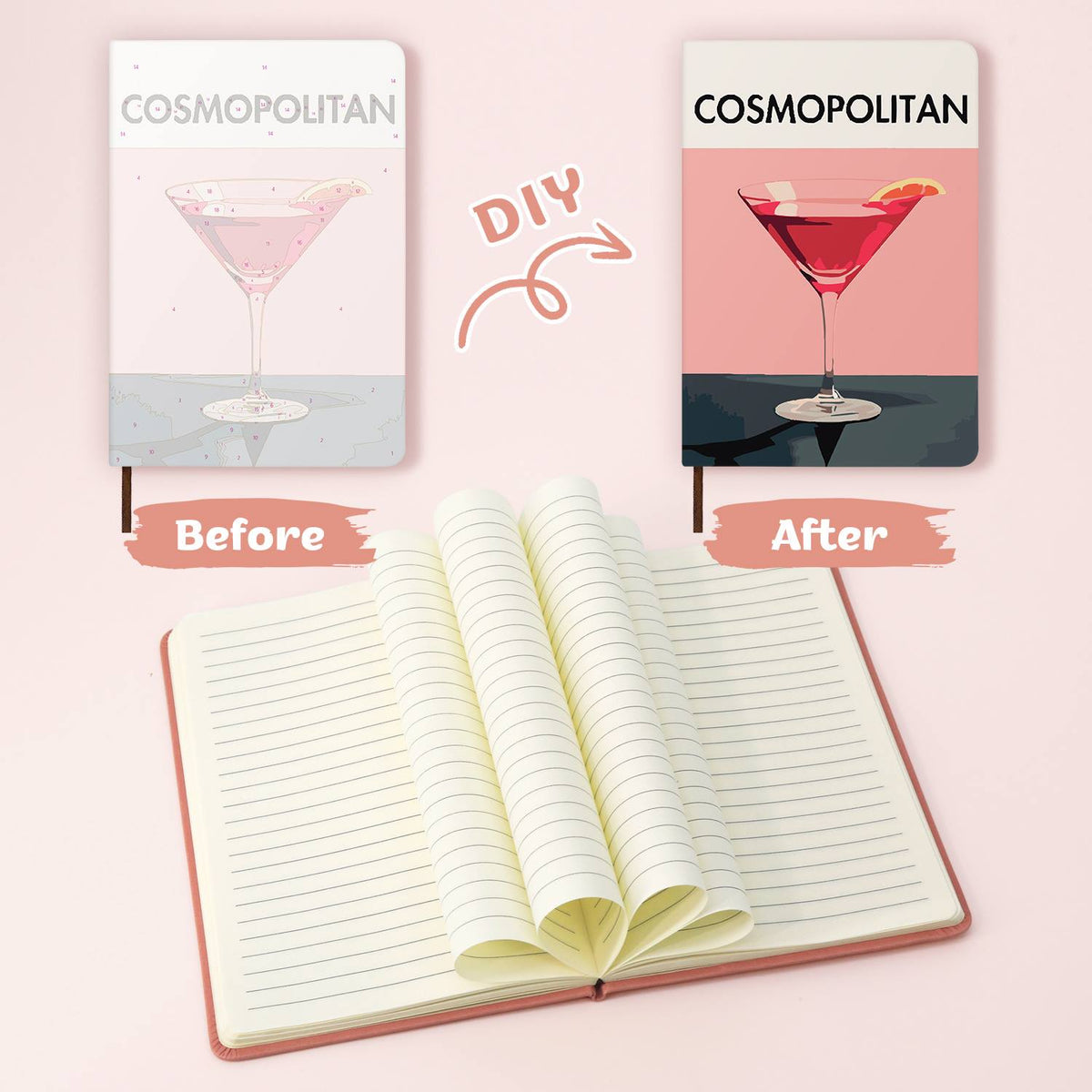 Rosy Martini with Orange Twist paint by numbers notebook – image 20