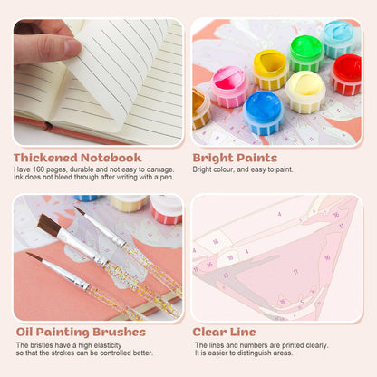 Rosy Martini with Orange Twist paint by numbers notebook – image 22