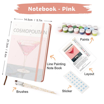 Rosy Martini with Orange Twist paint by numbers notebook – image 23
