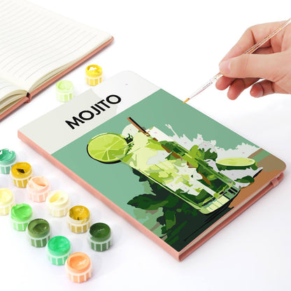 Muddled Mint and Lime Cooler paint by numbers notebook – image 7
