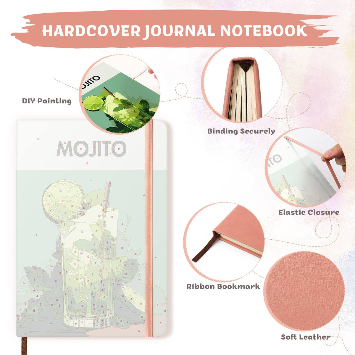Muddled Mint and Lime Cooler paint by numbers notebook – image 8