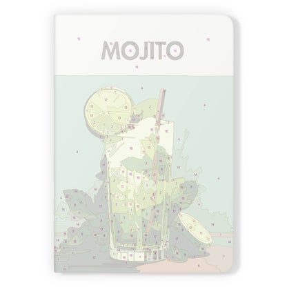 Muddled Mint and Lime Cooler paint by numbers notebook – image 10