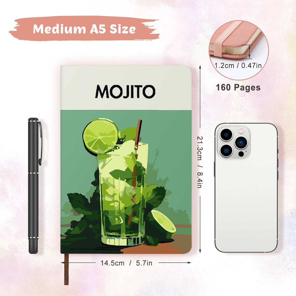 Muddled Mint and Lime Cooler paint by numbers notebook – image 11