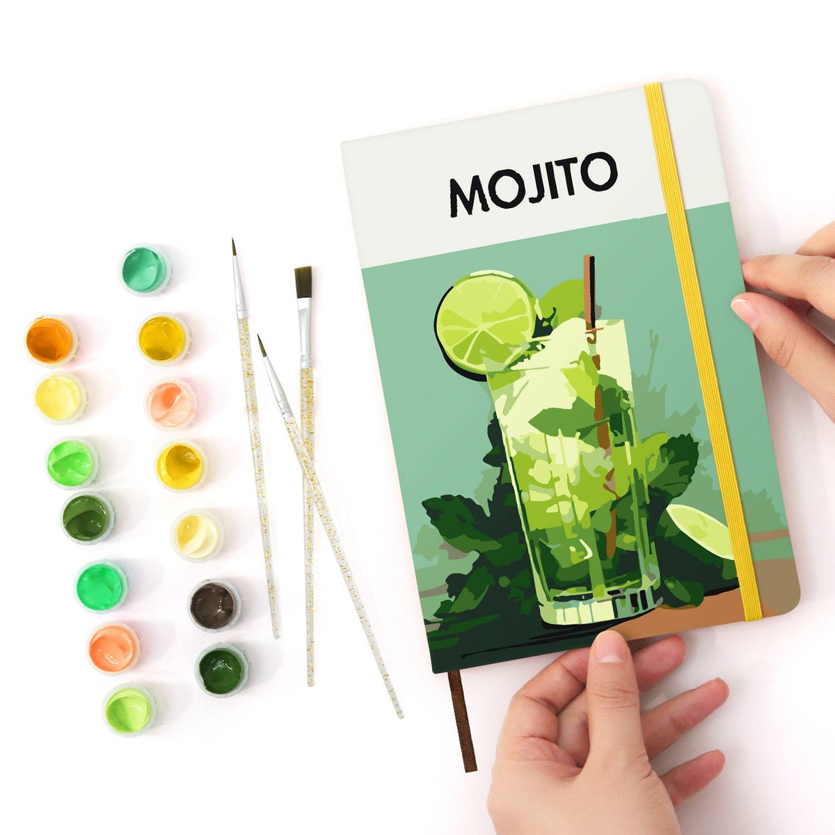 Muddled Mint and Lime Cooler paint by numbers notebook – image 18