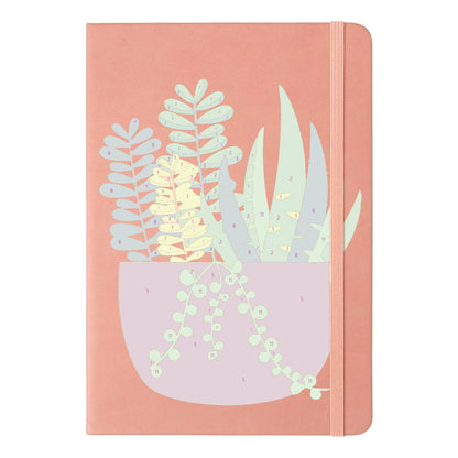 Trailing Succulents in Burgundy paint by numbers notebook – image 10