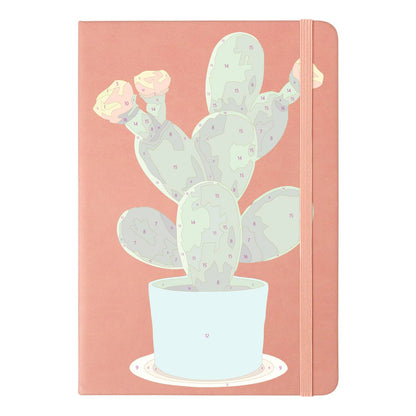 Flowering Cactus in Turquoise Pot paint by numbers notebook – image 10