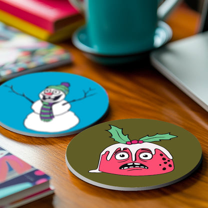 Cheeky Robin and Pudding Pals paint by numbers coasters – image 15