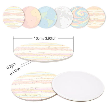 Earth and Moon Planet Parade paint by numbers coasters – image 9