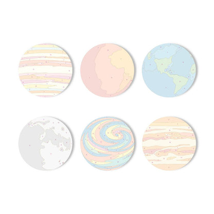 Earth and Moon Planet Parade paint by numbers coasters – image 11
