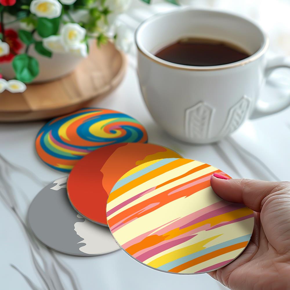 Earth and Moon Planet Parade paint by numbers coasters – image 19