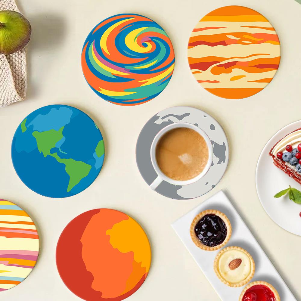 Earth and Moon Planet Parade paint by numbers coasters – image 20