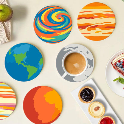 Earth and Moon Planet Parade paint by numbers coasters – image 20