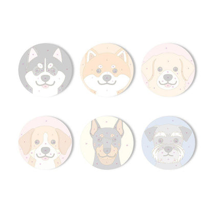 Happy Puppy Breed Portraits paint by numbers coasters – image 11