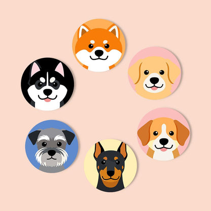 Happy Puppy Breed Portraits paint by numbers coasters – image 12