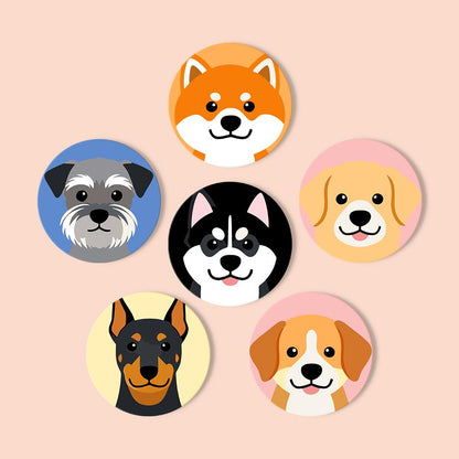 Happy Puppy Breed Portraits paint by numbers coasters – image 13