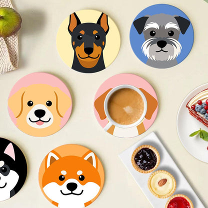 Happy Puppy Breed Portraits paint by numbers coasters – image 17
