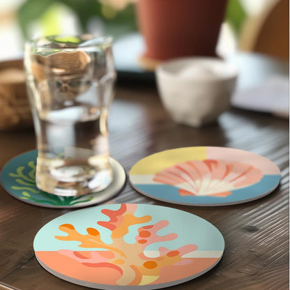 Seahorse and Octopus Sea Life paint by numbers coasters – image 21