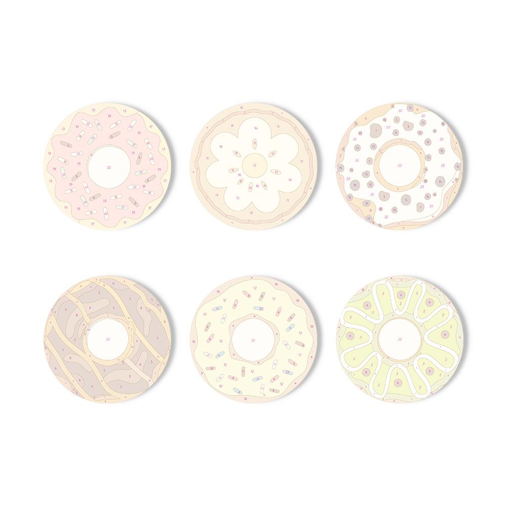 Sprinkle Donut Bakery paint by numbers coasters – image 11