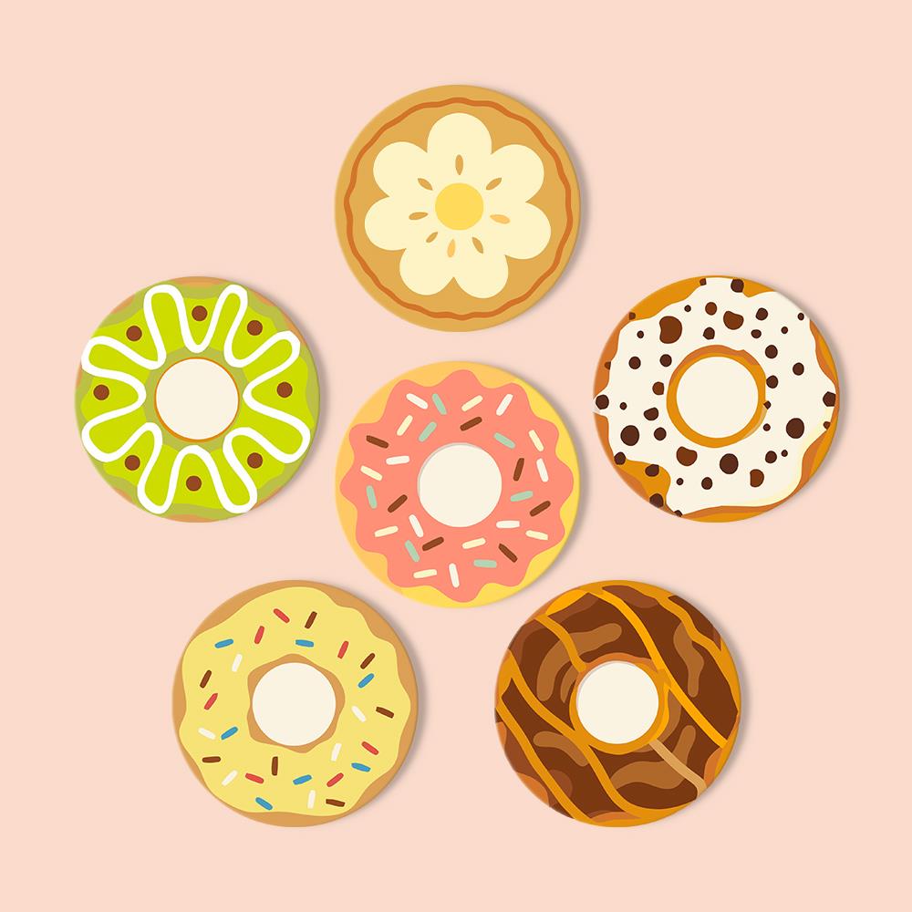 Sprinkle Donut Bakery paint by numbers coasters – image 13