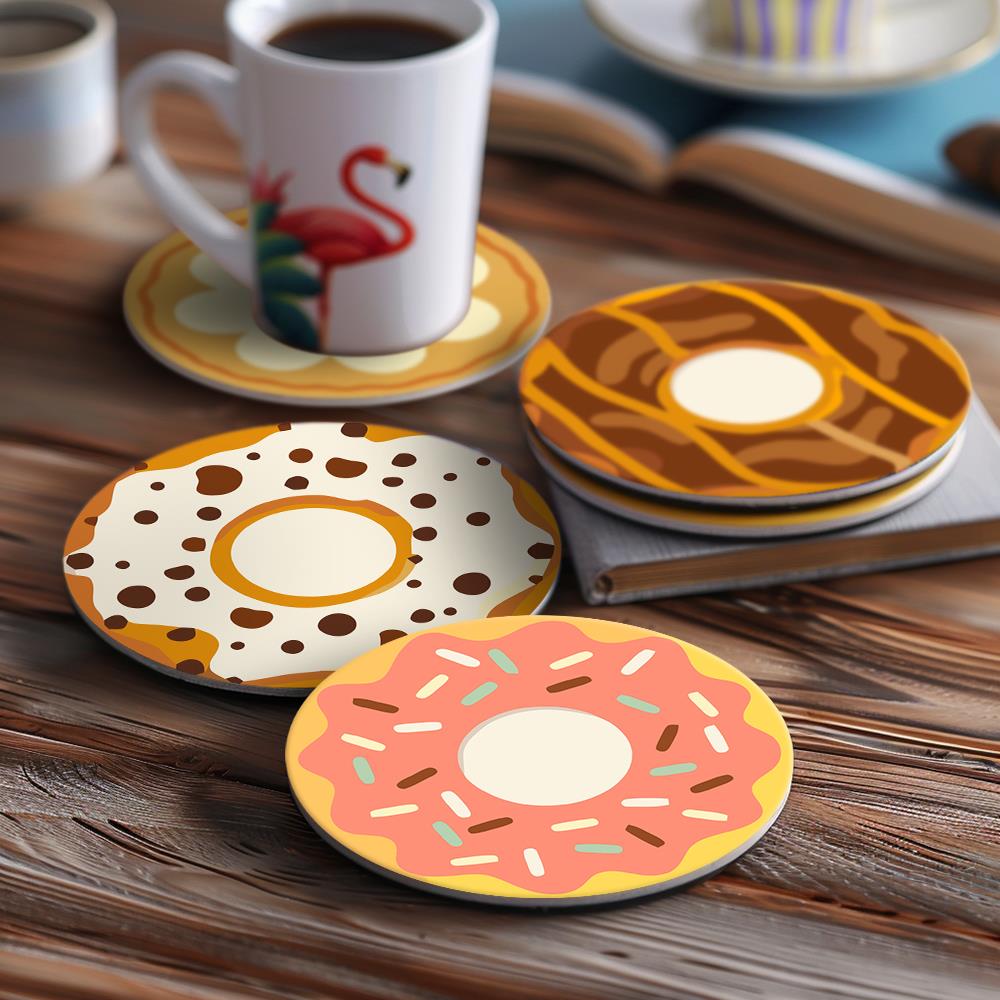Sprinkle Donut Bakery paint by numbers coasters – image 14