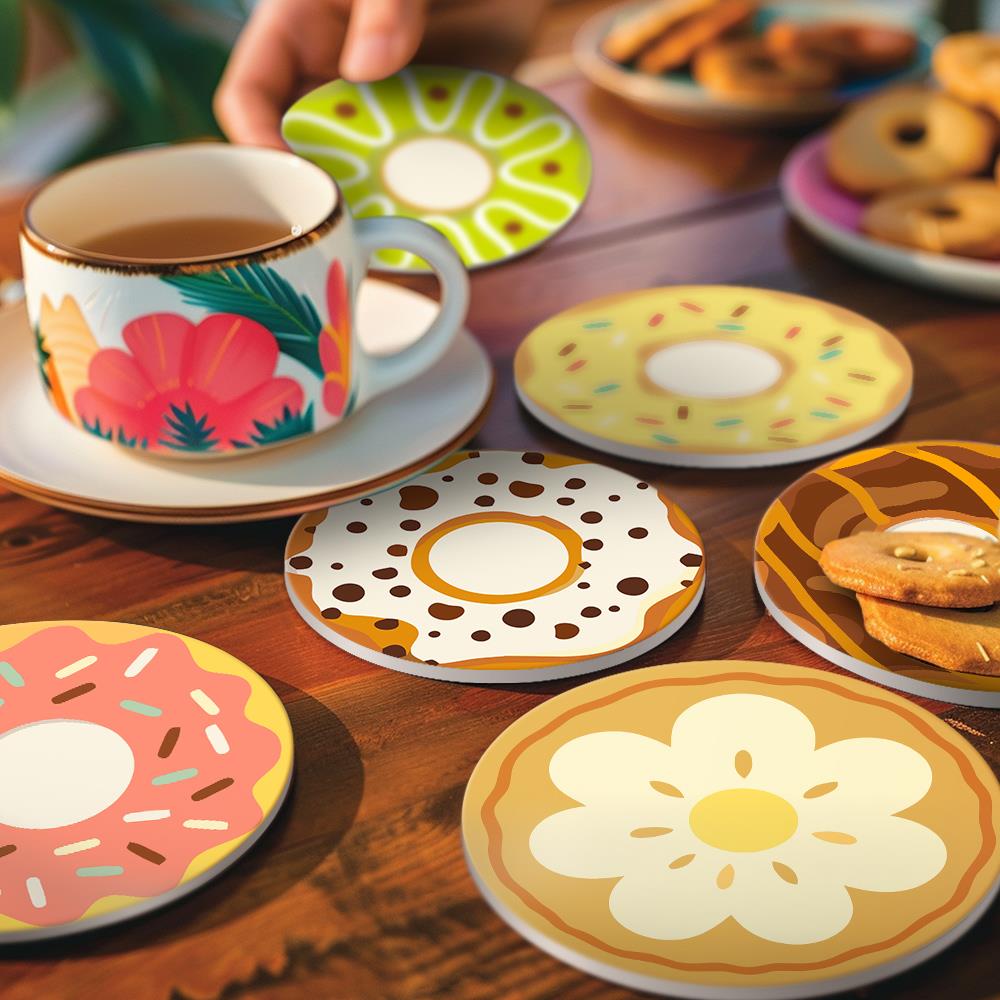 Sprinkle Donut Bakery paint by numbers coasters – image 21