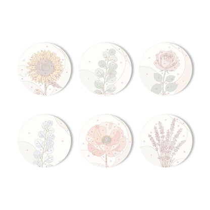 Boho Neutral Botanicals paint by numbers coasters – image 11