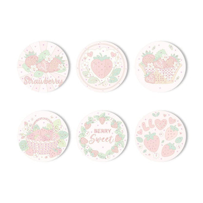 Berry Sweet Strawberry Picnic paint by numbers coasters – image 11