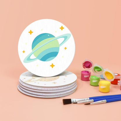 Ringed Planet Parade paint by numbers coasters – image 4