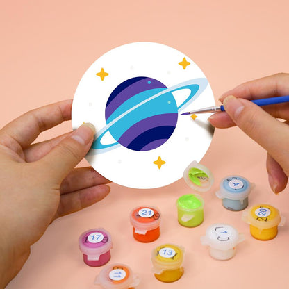 Ringed Planet Parade paint by numbers coasters – image 7