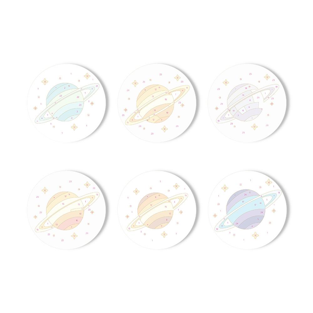 Ringed Planet Parade paint by numbers coasters – image 11
