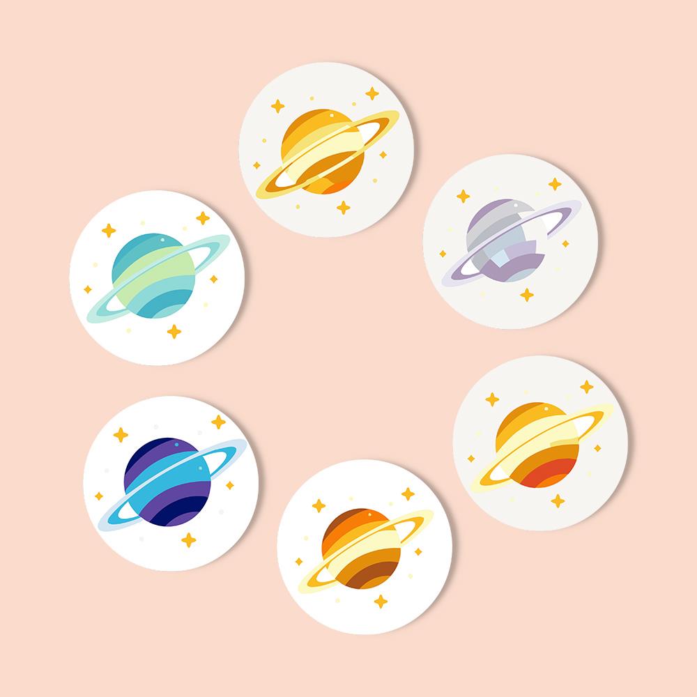 Ringed Planet Parade paint by numbers coasters – image 12