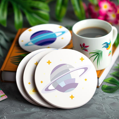 Ringed Planet Parade paint by numbers coasters – image 14