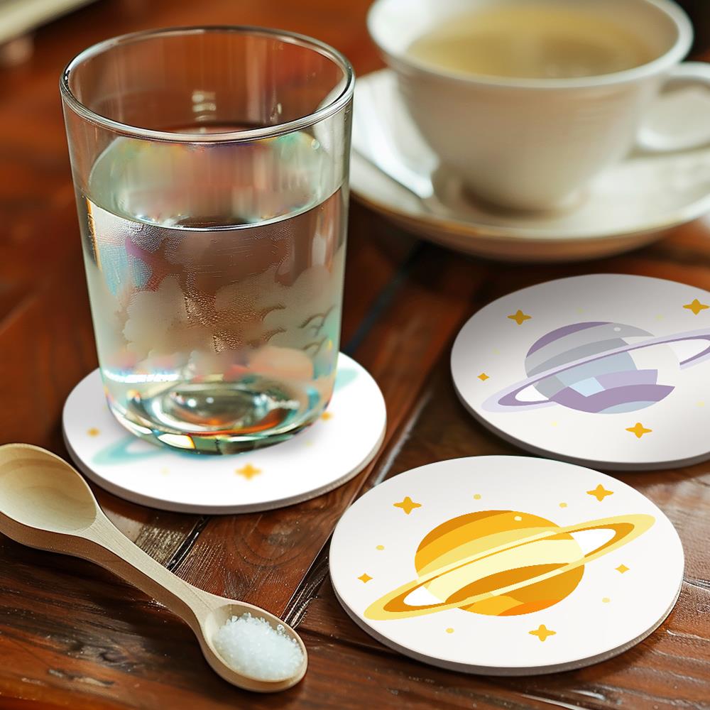 Ringed Planet Parade paint by numbers coasters – image 17