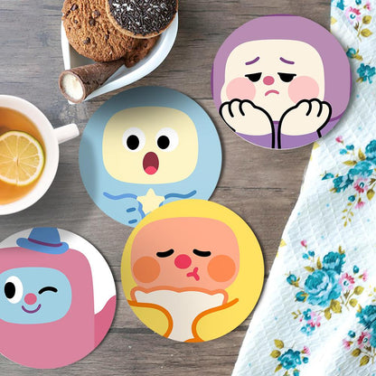 Kawaii Blob Faces paint by numbers coasters – image 21