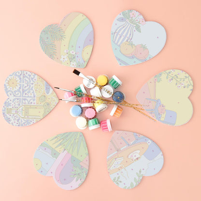 Sunlit Terrace Still Lifes paint by numbers coasters – image 2