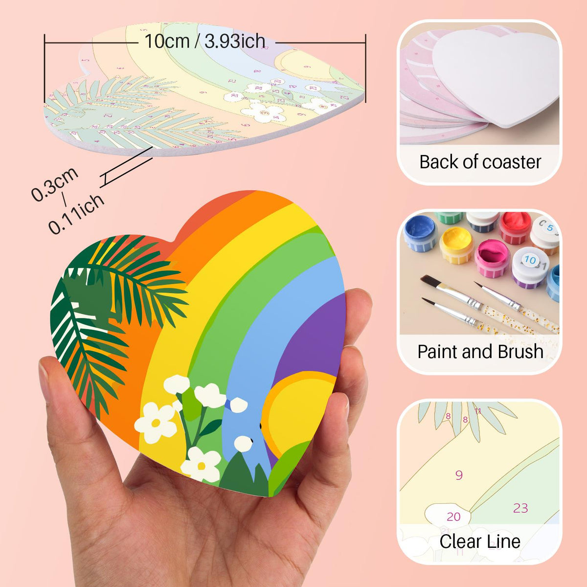 Sunlit Terrace Still Lifes paint by numbers coasters – image 10