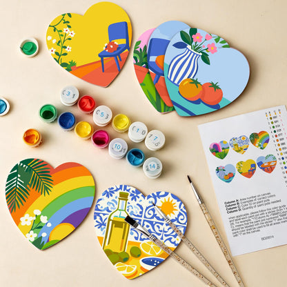 Sunlit Terrace Still Lifes paint by numbers coasters – image 13