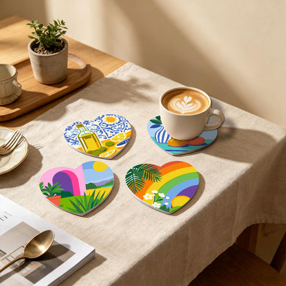 Sunlit Terrace Still Lifes paint by numbers coasters – image 19