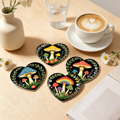 Midnight Toadstool Garden paint by numbers coasters – image 21